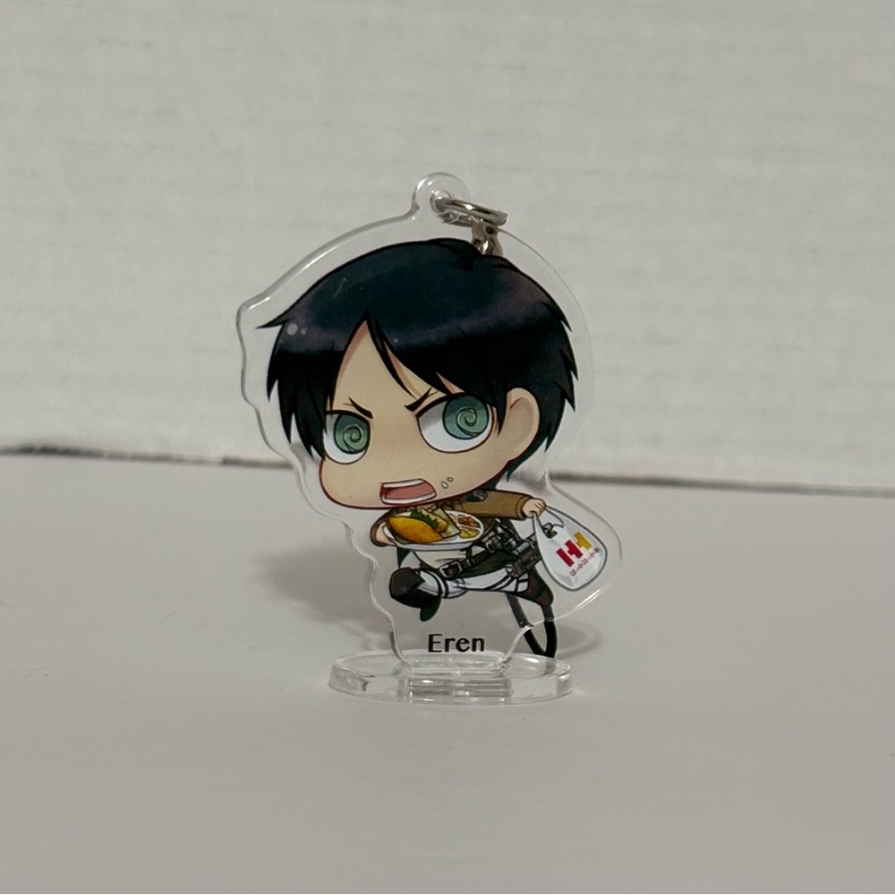 Japanese anime Attack on Titan acrylic strap/stand Eren jaeger Hokkahokkatei